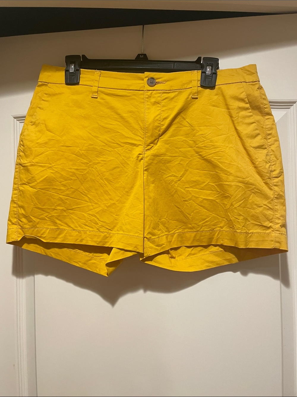 Old Navy Bright Yellow Women's Flat Front Shorts
